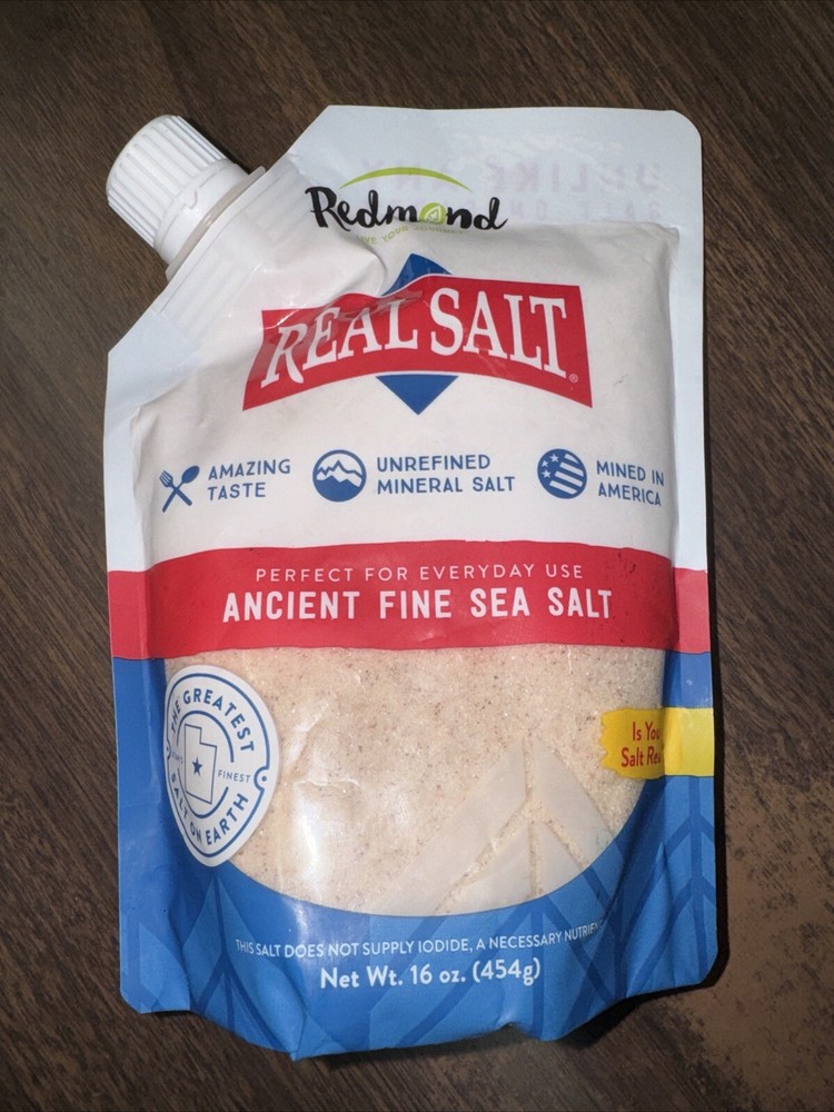 Redmond Real Salt – Ancient Fine Sea Salt, Unrefined Mineral, 16 Ounce pack of 1