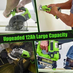 12.0Ah 8.0Ah P108 Battery / Charger For Ryobi 18V ONE P102 P107 All ONE Tools