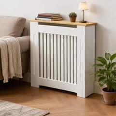 Radiator Cover Cabinet Decorative Heater Protector for Home Childproof Baseboard