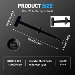 100 PCS Nylon Universal Cable Tie Buckle+Heavy Duty Self-Locking Zip Ties Holder
