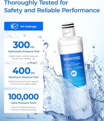 Waterdrop Replacement for LG® LT1000P® ADQ747935 Refrigerator Water Filter (3)
