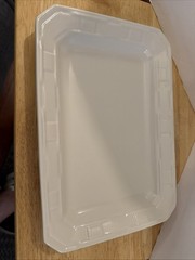 Longaberger Rectangular Pottery Serving Tray Heirloom Ivory 30370 NIB