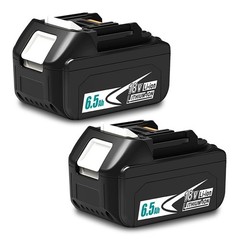 2 Pack 6.5Ah Battery For Makita 18V LXT Lithium-Ion Tool BL1830 BL1850 BL1860