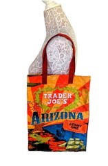 Vintage Trader Joe’s Tote Bag AZ Reusable Washable Woven Papers Shopping Grocery