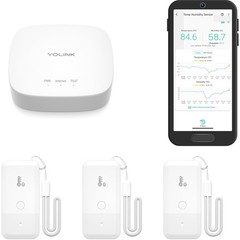 Smart Sensor 3-Pack: Wi-Fi-Free Environmental Monitoring with Long Battery Life