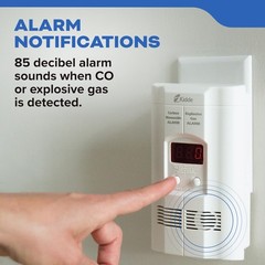 Kidde Carbon Monoxide Detector, Propane, Natural, Methane, & Explosive Gas Alarm