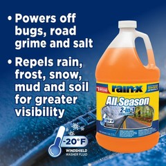 Rain-X All Season 2-in-1 Windshield Washer Fluid 2 pack