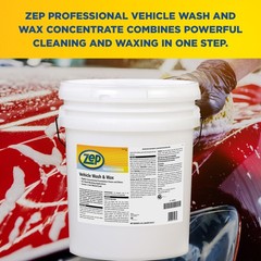 Zep Vehicle Wash and Wax – 5 Gallon (1 Bucket) 1041582 – Leaves A Waxed, Shiny,
