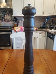 Vintage Peugeot France 18.5″ Wooden Pepper Mill Tall