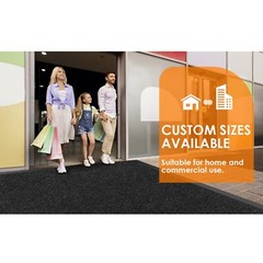 Commercial Entrance Door Mat Heavy Duty Floor Mats Industrial Non Slip Rug Black