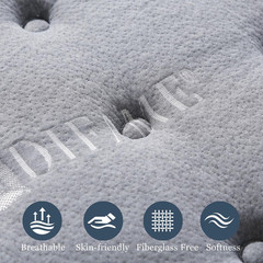 Luxury 8″ Hybrid Full Mattress – Pain Relief, Cooling, CertiPUR-US, 365-Night Tr