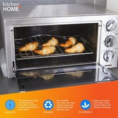 Toaster Oven Liner – Nonstick Heavy Duty Teflon Reusable BPA Free Baking Mat