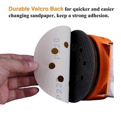 100-PACK 5 inch Sanding Discs 8-Hole Hook Loop Orbital Sander Paper 40-1000 Grit