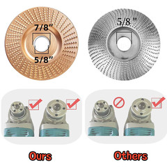 Angle Grinder Wood Carving Disc Set 5 Pack for 4″ or 4 1/2″ Angle Grinder, Angle