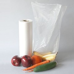 Plastic Produce On Roll Clear Bags Kitchen Storage Food Fruit Vegetables 350/Bag