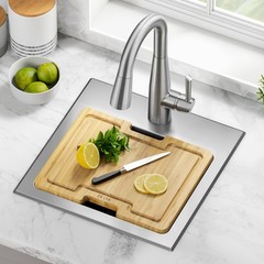 Delta Emery 15″ Drop-In Sink – SS, WorkFlow Ledge, Single-Certified Refurbished