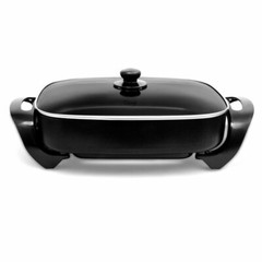 Caynel 16 Inch Non-stick Electric Skillet with Glass Cover 16″ x 12″ x 3″