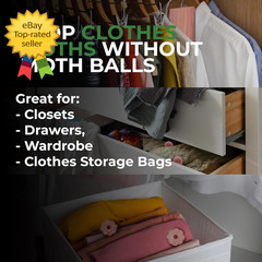 61 Pack Cedar Blocks Sachets Rings Balls Clothes Protection Storage Set Home