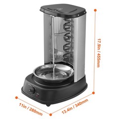 Shawarma Grill Machine Electric/Gas Gyro Rotisserie Doner Stainless Steel