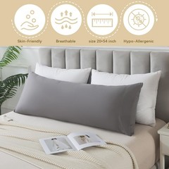 Memory Foam Body Pillow with Pillowcase, Soft Large Long Bed Pillow for Adult…