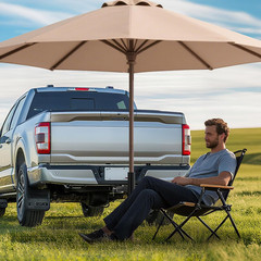 Heavy-Duty Hitch Mount Umbrella Holder – Adjustable Length (38″ & 26.5″) – Fits