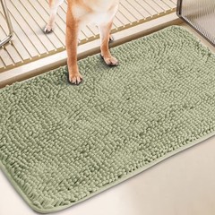 2pcs Absorbent Pet Dog Door Mat For Bedroom Bathroom Muddy Paw Non-Slip Washable