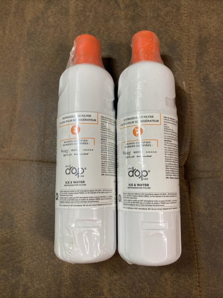 2 PK EveryDrop Whirlpool W10413645A EDR2RXD1 FILTER2 Filter NEW NO BOX SEALED