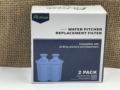 Fil-Fresh NSF Certified Pitcher Water Filter, Replacement 2 Pack Sealed Inside