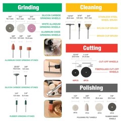 1.2Amp Corded Dremel Rotary Tool Kit With 306PC Rotary Tool Dremel Accessory Kit