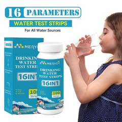 “16in1 Water Testing Kit for pH, Hardness, Fluoride & More 100 Test Strips”