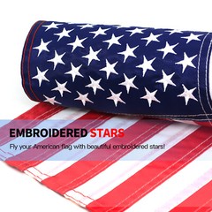 Anley American US Garden Flag USA Patriotic Yard Flags Embroidered 18×12.5 in