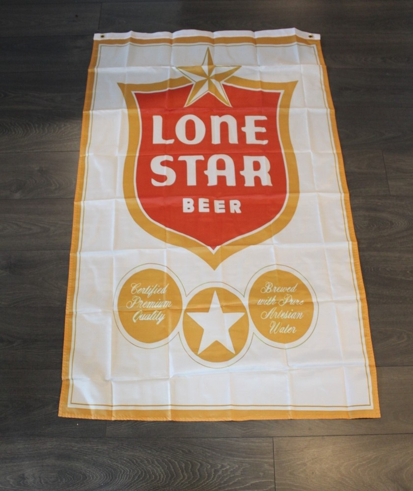 Lone Star Beer Banner Flag Texas Mexican Restaurant Irish Pub Lonestar