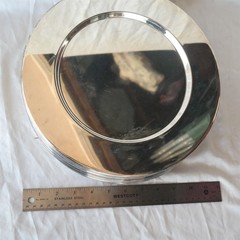 Vtg Set of (12) Silver plated Charger Plates 11 5/8″ diameter (READ)