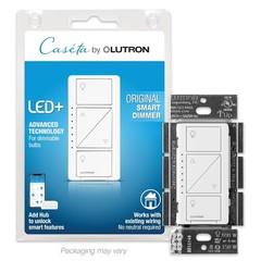 Smart Dimmer Switch LED 150W Single-Pole 3-Way No Neutral Required White