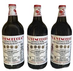 3 X La Vencedora Mexican Vanilla Extract Bottle 31oz -1L SHIPS WORLDWIDE!