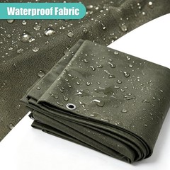 Heavy Duty Waterproof Canvas Tarp 16 Oz Cotton Canvas Tarpaulin Cover Tent