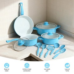 13Pcs Pots and Pans Set Nonstick Cookware Sets Non Stick Induction Cooking Set