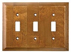 Triple Toggle Wall Plate Triple Switch Plate Wood