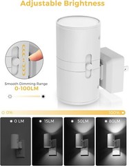 Adjustable Brightness LED Night Lights with Light Sensor – Perfect for Any Room