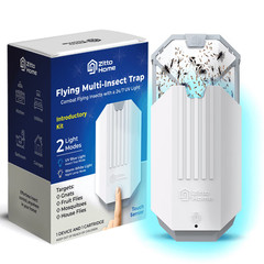 Zitto Home Flying Insect Trap with Plug-in Fly Trap Device and Refill Kit
