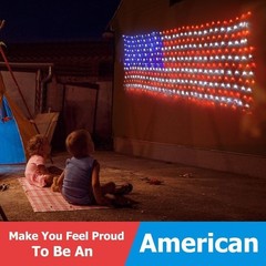 Solar American Flag Lights Outdoor,420 Leds American Flag Net Lights 6.5Ft X 3.2