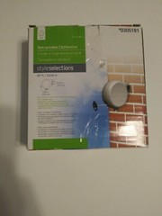 Style Selections Retractable Clothesline 7.68 in x 1.77 in x 6.10 in Extend 49ft