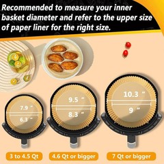 Large Round Liners 10.3in 100-Pack