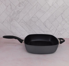 Swiss Diamond Classic Nonstick Deep Square Grill Pan, 11 Inch – NEW