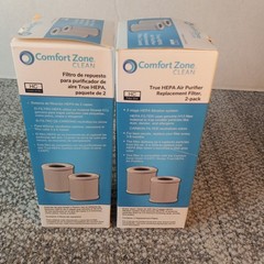 Clean Compact Travel HEPA Air Purifier 3 Speed Dust Dander W 2 Packs Filters