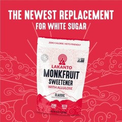 Lakanto Classic Monk Fruit Sweetener with Allulose, 1 lb, 1 Count