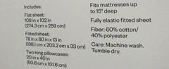 TARGET EASY CARE COTTON KING SIZE SHEET SET 225 THREAD COUNT NAVY