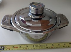 MillerHaus 1.25L Sauce pan+Lid+gauge Germany 18-10 Stainless Induction gas elect