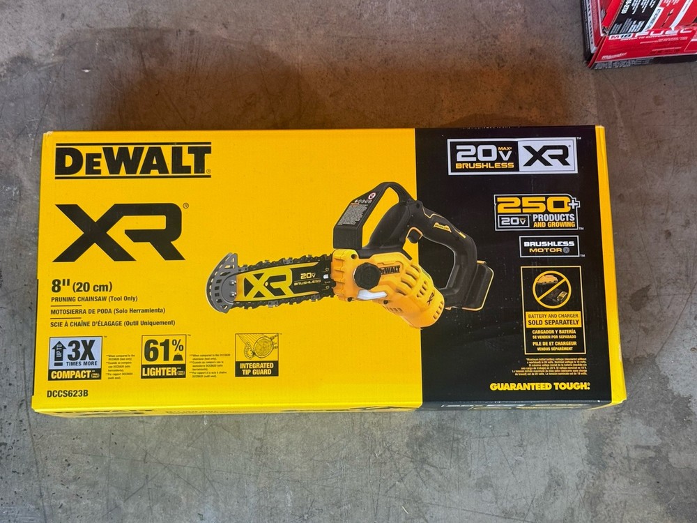 DeWalt DCCS623B 20V MAX 8″ Brushless Cordless Pruning Chainsaw