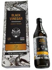 Black Vinegar – 500mL Bottle in Soeos Box – Aged 3 Years, Non-GMO – Ex: 7/28